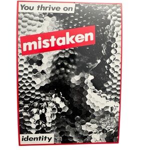 Barbara Kruger: 'You thrive on mistaken identity' Photograph Postcard